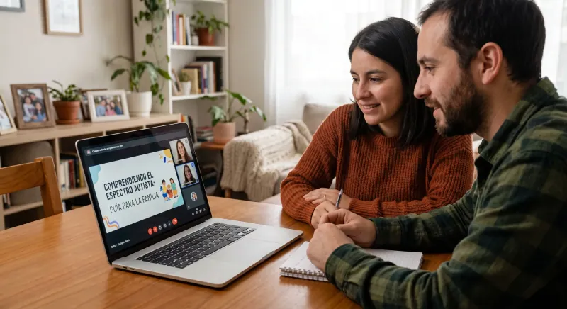Sesión de acompañamiento en línea, espacio de conexión a distancia para personas y familias
